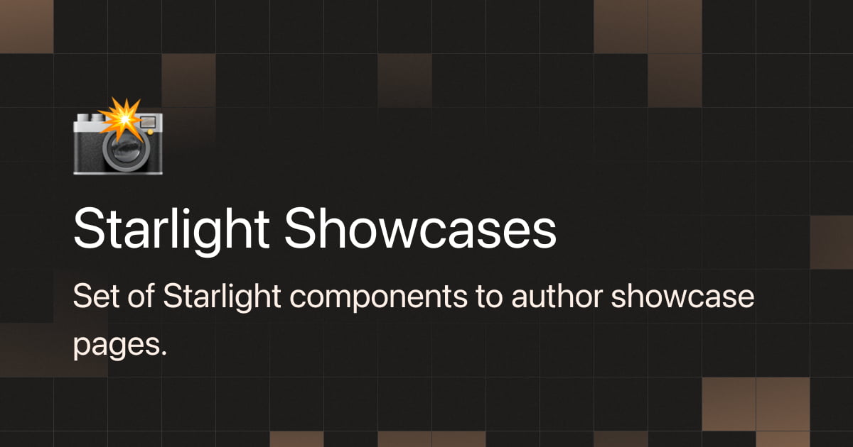 Demo | Starlight Showcases